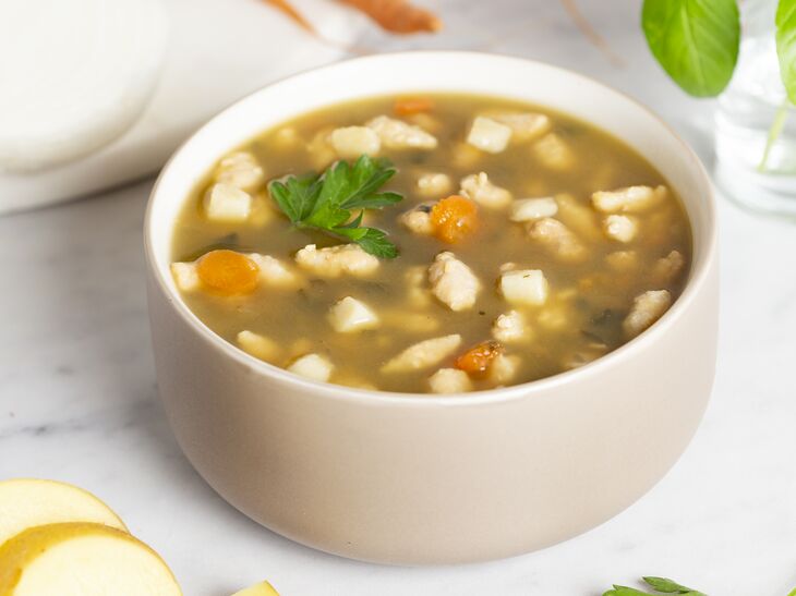 True Primal Tuscan-Style Chicken Soup in bowl