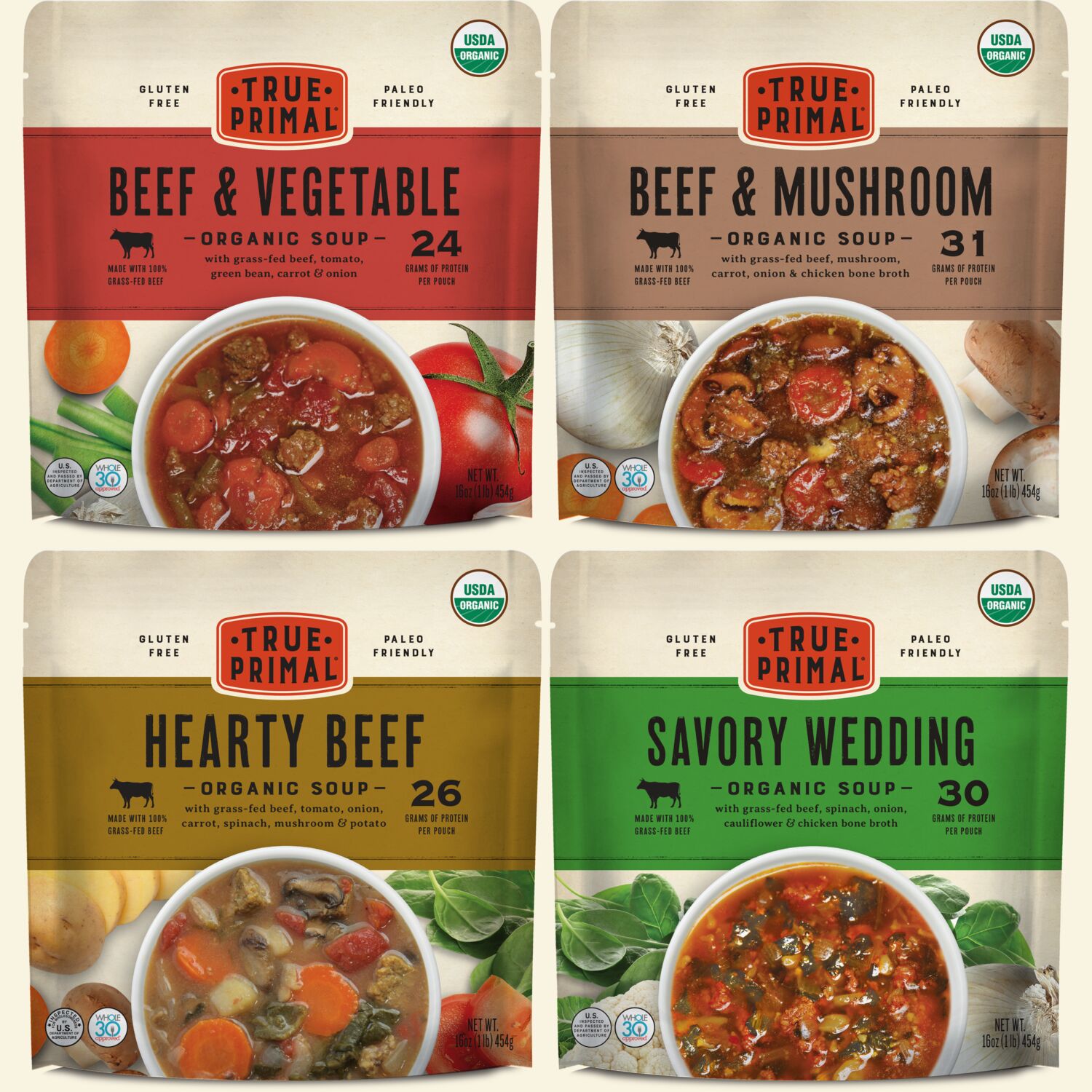 Beef and Vegetable Organic Soup, Beef and Mushroom Organic Soup, Savory Wedding Organic Soup, Hearty Beef Organic Soup