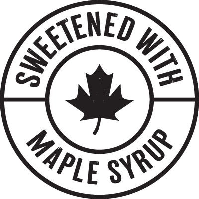 sweetened with maple syrup